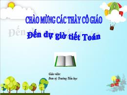 Bài giảng Toán 1 - Bài 66: Các số tròn chục -