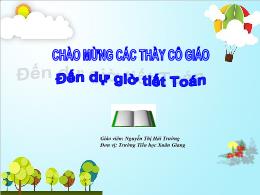Bài giảng Toán 1 - Bài 70: Các số có hai chữ