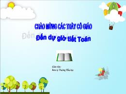Bài giảng Toán 1 - Bài 85: Luyện tập chung - 