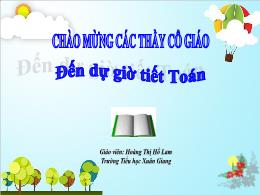 Bài giảng Toán 1 - Bài 99: Ôn tập cuối năm - 