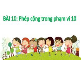 Bài giảng Toán 1 (Kết nối tri thức) - Chủ đề