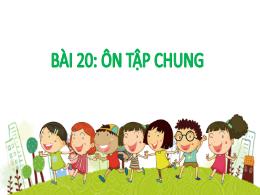 Bài giảng Toán 1 (Kết nối tri thức) - Chủ đề 