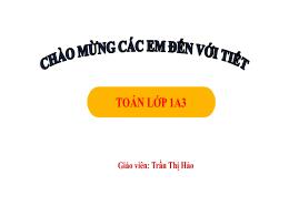 Bài giảng Toán 1 (Kết nối tri thức) - Chủ đề 