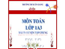 Bài giảng Toán 1 (Kết nối tri thức) - Chủ đề 