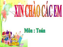 Bài giảng Toán 1 - Tuần 10 - Bài: Bảng trừ tr