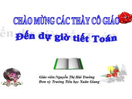 Bài giảng Toán 1 - Tuần 13 - Bài 35: Số 0 tro