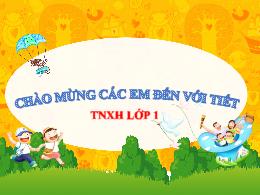 Bài giảng Tự nhiên và xã hội 1 (Kết nối tri t