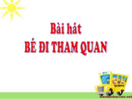 Bài giảng Mầm non Lớp Chồi - Bài: Những phươn