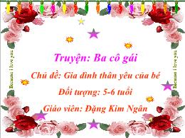 Bài giảng Mầm non Lớp Lá - Chủ đề: Gia đình t