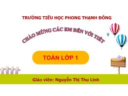 Bài giảng Toán 1 (Cánh diều) - Bài: Phép cộng