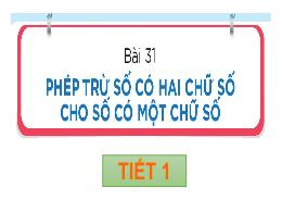 Bài giảng Toán 1 (Kết nối tri thức) - Bài 31: