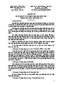 Chuyên đề Giáo dục kỹ năng sống cho học sinh 