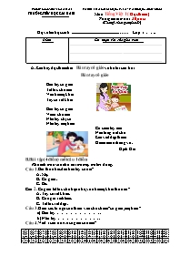 Đề kiểm tra cuối học kì II Tiếng Việt 1 - Năm