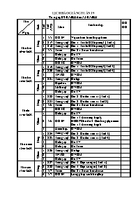 Giáo án các môn Lớp 1 - Tuần 19 - Năm học 202