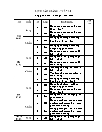 Giáo án Giáo dục thể chất 1 - Tuần 21 - Năm h