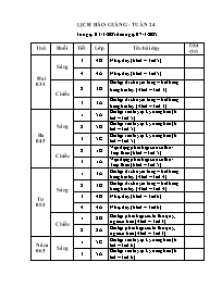 Giáo án Giáo dục thể chất 1 - Tuần 24 - Năm h