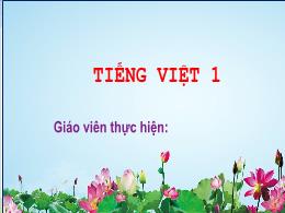 Bài giảng Tiếng Việt 1 - Bài 51: Et, it
