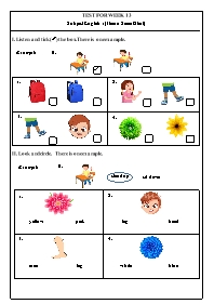 Bài tập ôn tập Tiếng Anh 1 - Week 13