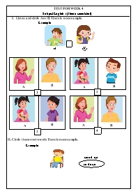 Bài tập ôn tập Tiếng Anh 1 - Week 4