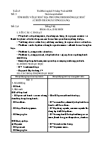Giáo án các Toán + Tiếng Việt 1 - Tuần 3 - Nă
