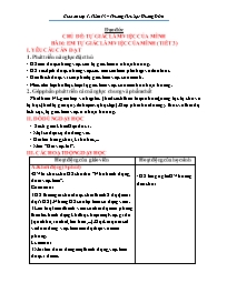 Giáo án Đạo đức 1 - Tuần 13, Bài 6: Em tự giá