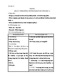 Giáo án Đạo đức 1 - Tuần 27, Bài 12: Tìm kiếm