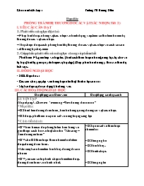 Giáo án Đạo đức 1 - Tuần 29: Phòng tránh bị t
