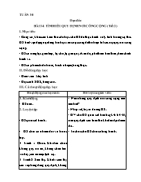 Giáo án Đạo đức 1 - Tuần 30, Bài 14: Tìm hiểu