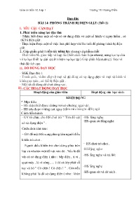Giáo án Đạo đức 1 - Tuần 32, Bài 14: Phòng tr