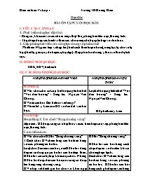 Giáo án Đạo đức Lớp 1 - Tuần 35: Bài ôn tập c