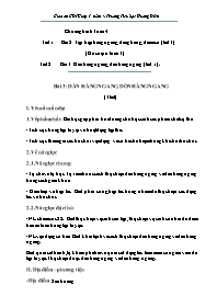 Giáo án Giáo dục thể chất 1 - Tuần 4, Bài 3: 