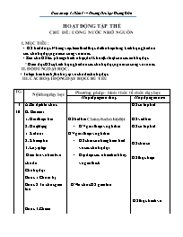 Giáo án Hoạt động ngoài giờ lên lớp 1 - Tuần