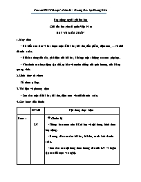 Giáo án Hoạt động ngoài giờ lên lớp 1 - Tuần 