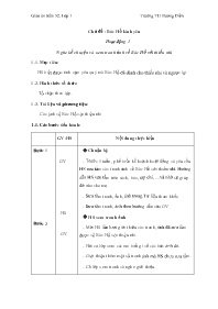Giáo án Hoạt động ngoài giờ lên lớp 1 - Tuần