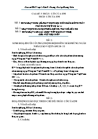 Giáo án Hoạt động trải nghiệm Lớp 1 - Tuần 9