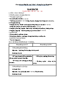 Giáo án Luyện Tiếng Việt 1 - Tuần 7 - Trường 