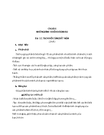 Giáo án Mĩ thuật 1 - Chủ đề 6: Những hình khố