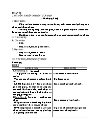 Giáo án Mĩ thuật 1 - Tuần 20-23
