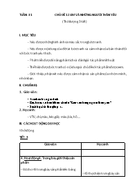 Giáo án Mĩ thuật 1 - Tuần 31-35