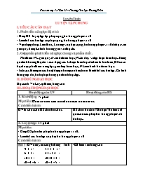 Giáo án môn Toán Lớp 1 - Tuần 15 - Trường Tiể