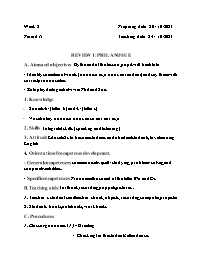 Giáo án Tiếng Anh 1 - Week 8 - Năm học 2023-2