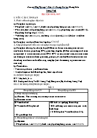 Giáo án Tiếng Việt Lớp 1 - Tuần 24 - Trường T