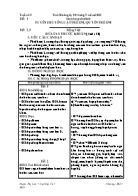 Giáo án Tiếng Việt + Toán 1 - Tuần 25 - Năm h