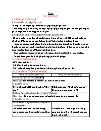 Giáo án Toán 1 - Chủ đề 2: Phép cộng, phép tr