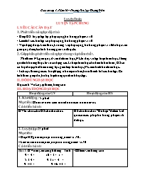 Giáo án Toán 1 - Tuần 16: Luyện tập chung - T
