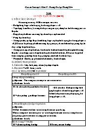 Giáo án Toán Lớp 1 - Tuần 17 - Trường Tiểu họ