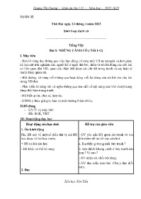 Giáo án Toán + Tiếng Việt 1 - Tuần 32 - Năm h