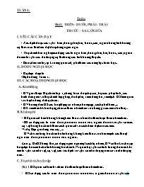 Giáo án Toán + Tiếng Việt Khối 1 - Tuần 1