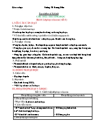 Giáo án Tự nhiên xã hội 1 - Chủ đề 2: Trường