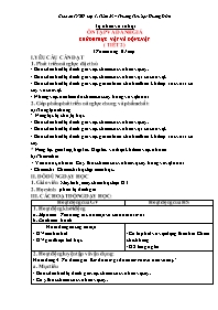 Giáo án Tự nhiên xã hội 1 - Tuần 23 - Trường 